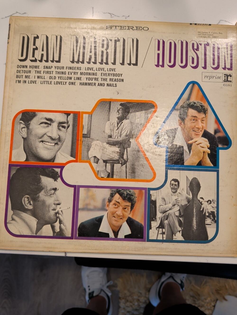 Dean Martin Lot Of 2 Used Vintage Vinyl Albums Houston 1965 & My Woman 1970